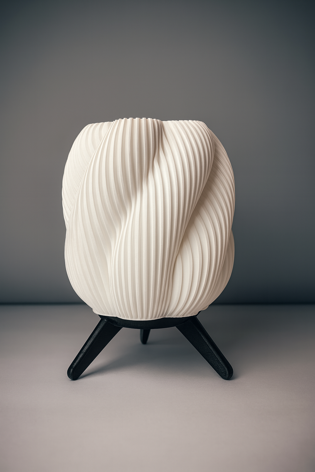 Spiral Modern Decorative Table Lamp with Tripod Stand | Soft Ambient Night Light