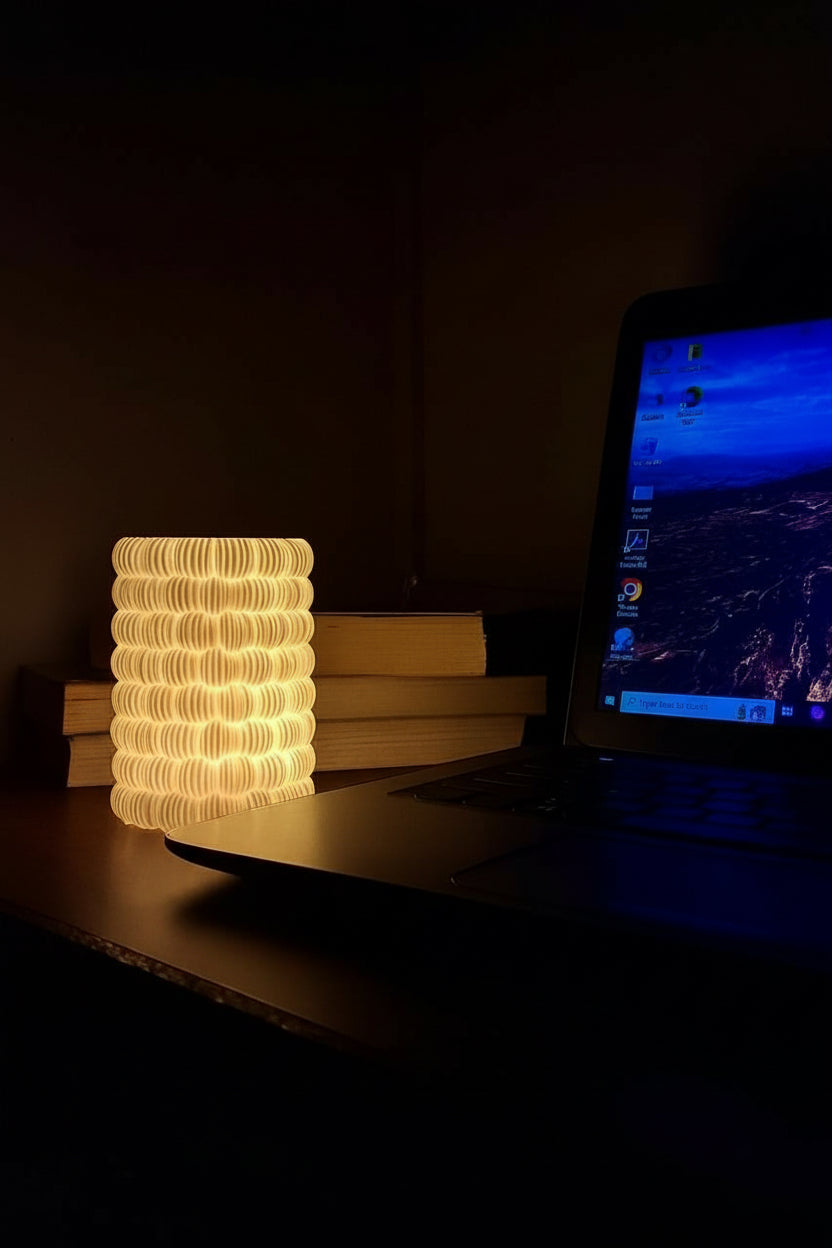 Bubble Texture Table Lamp| Modern Ambient Night Light for Home Décor