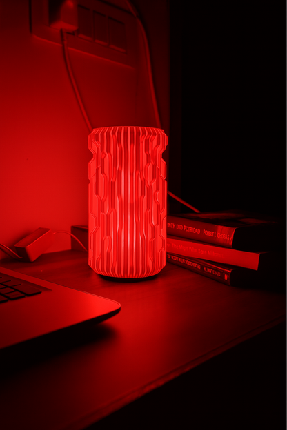 Sci Fi Table lamp in Red light Geometric Pattern Table Lamp |