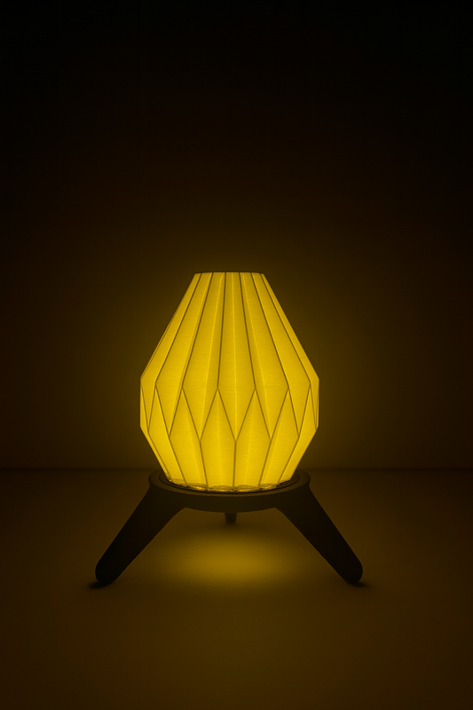 Premium 3D Printed Origami Design Table Lamp with Stand